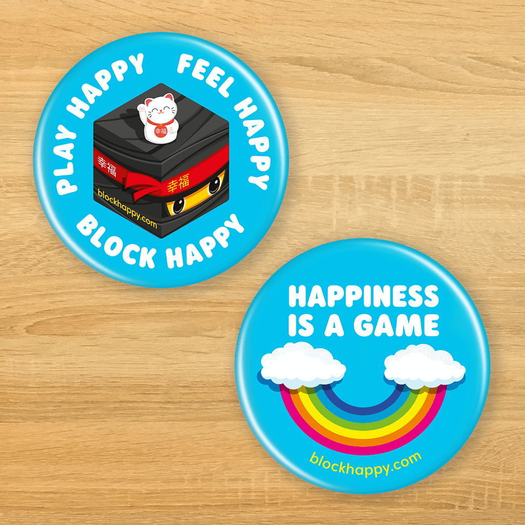 Block Happy 2 button badges