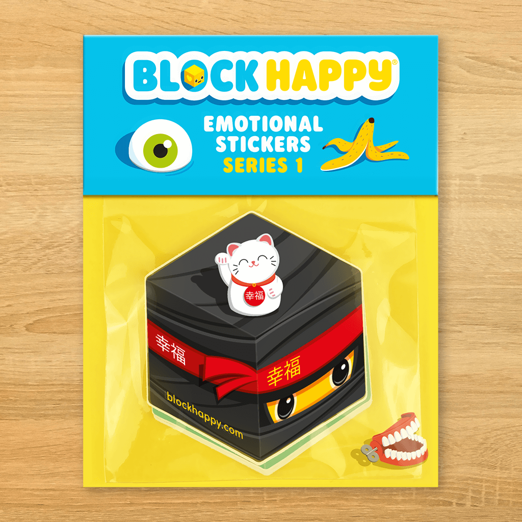 Block Happy, series 1, 10 sticker pack